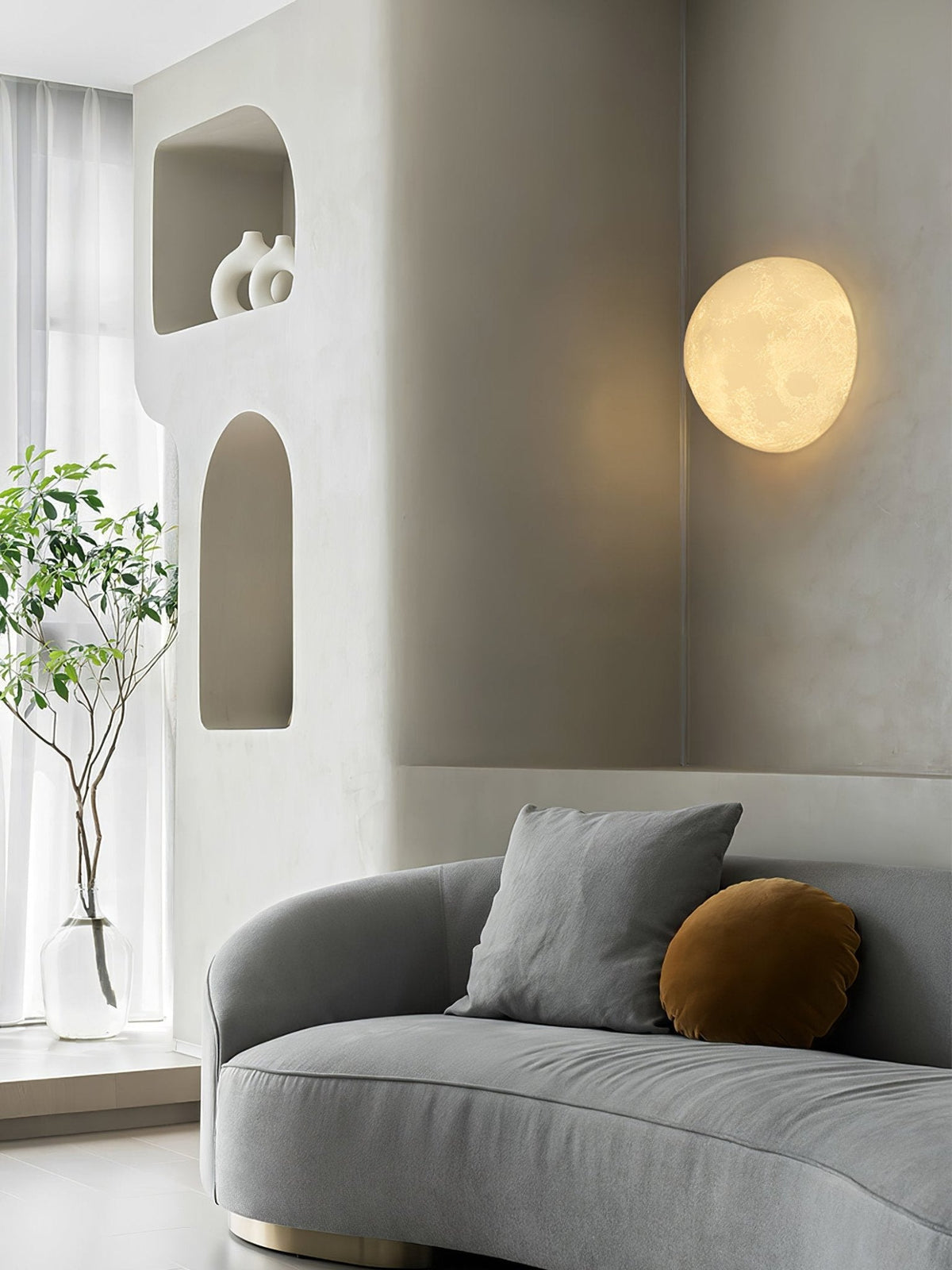 3D Moon Wall Lamp