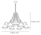 Hemp Rope Industrial Horn Chandelier