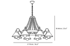 Hemp Rope Industrial Horn Chandelier