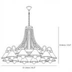 Hemp Rope Industrial Horn Chandelier