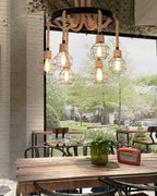 Hemp Rope Industrial Starfall Chandelier