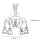 Hemp Rope Industrial Starfall Chandelier