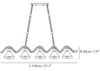 Hemp Rope Industrial Wave Chandelier