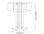Hexagonal Glass Table Lamp