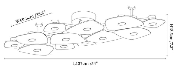 Holmdel Alabaster Ceiling Lamp