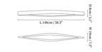 Horizon Linear Wood Ceiling Lamp