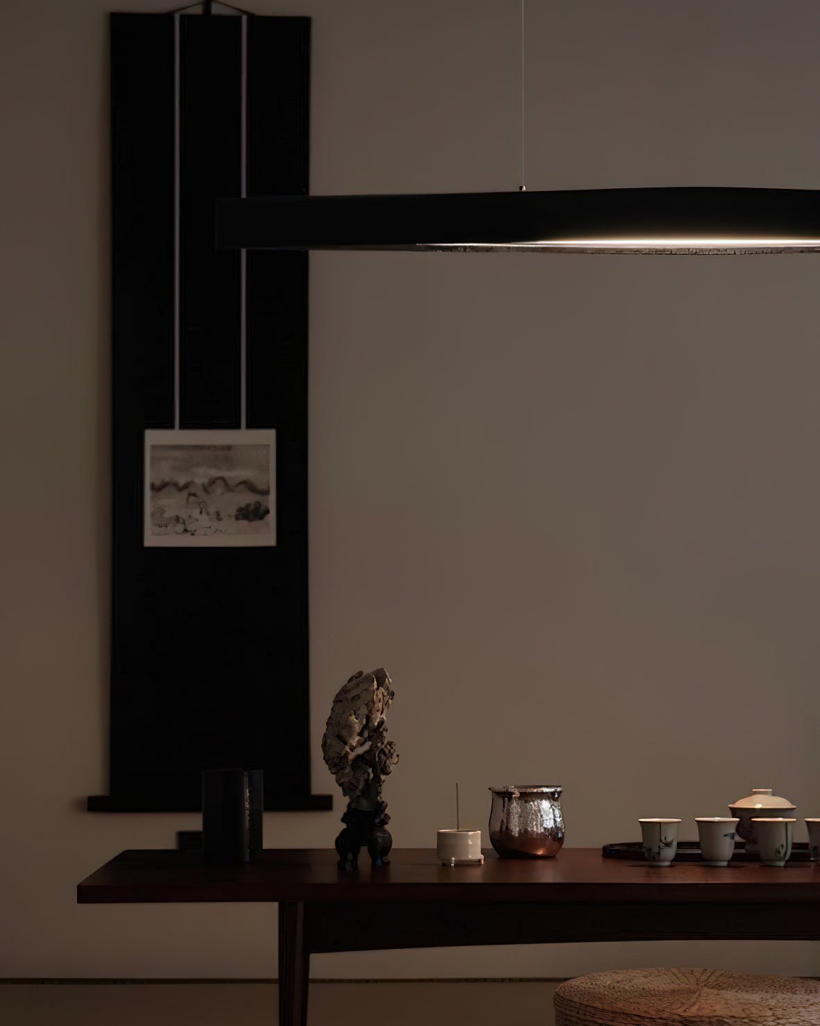 Horizon Linear Wood Pendant Lamp