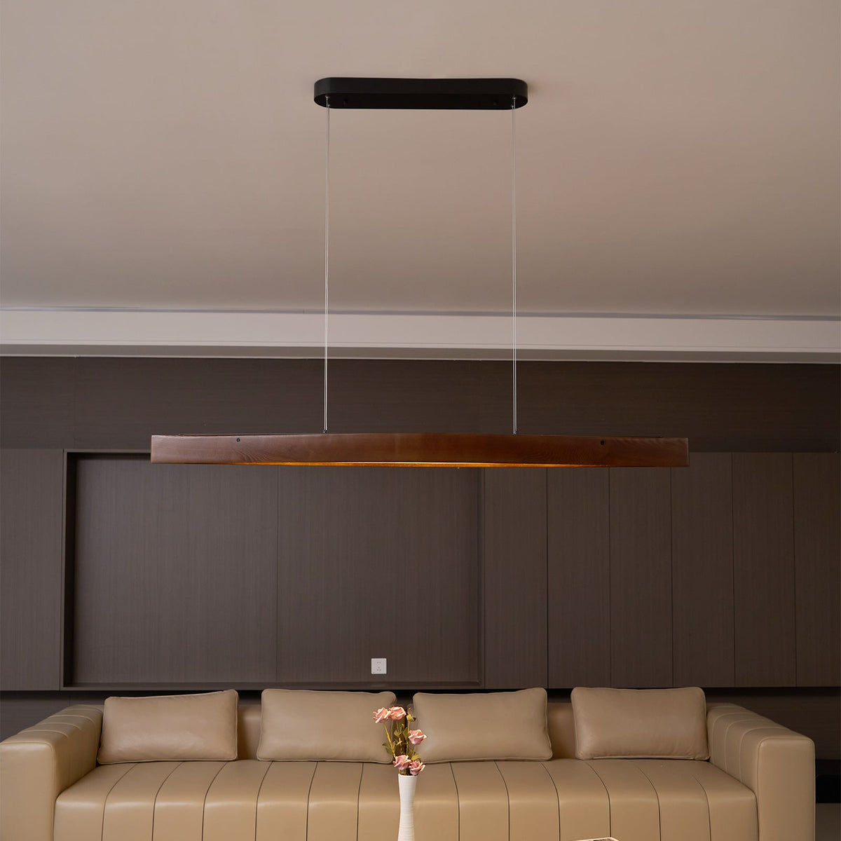 Horizon Linear Wood Pendant Lamp