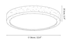 Horizon Travertine Ceiling Light
