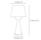 Hourglass Wood Table Lamp