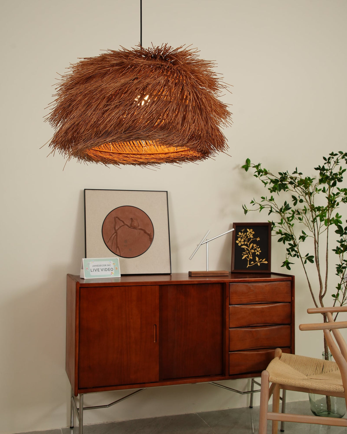 Hues Wicker Pendant Lamp