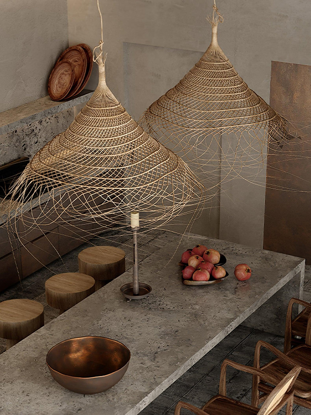 Hues Wicker Pendant Lamp
