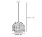 Hues Wicker Pendant Lamp