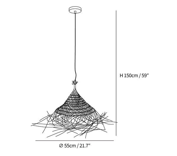 Hues Wicker Pendant Lamp
