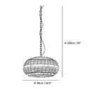 Hues Wicker Pendant Lamp