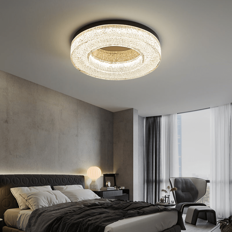 Ice Crack Circle Ceiling Lamp