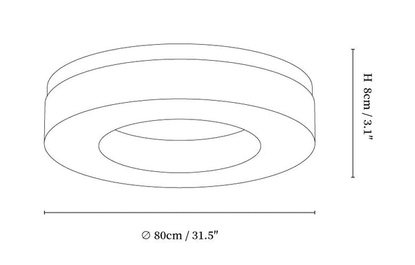 Ice Crack Circle Ceiling Lamp