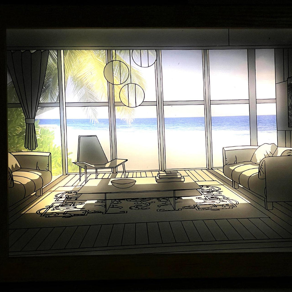Illuminated Bedside Art Lamp