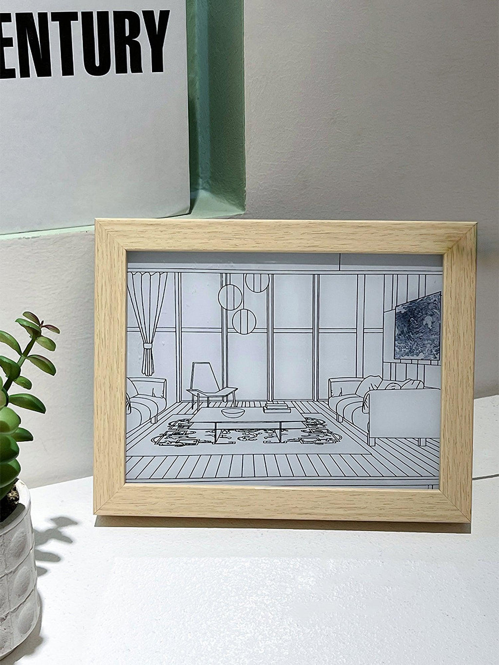 Illuminated Bedside Art Lamp