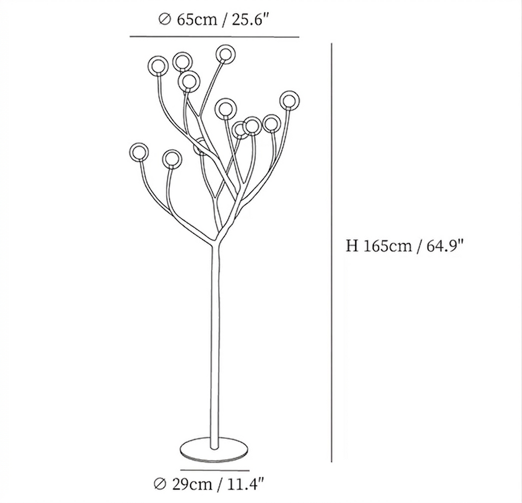 Imitation Wood Floor Lamp