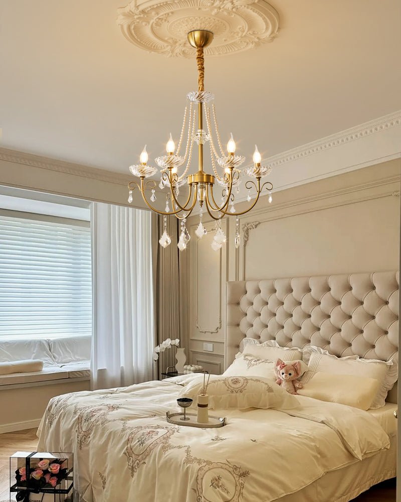Imperial Pearl Crystal Chandelier
