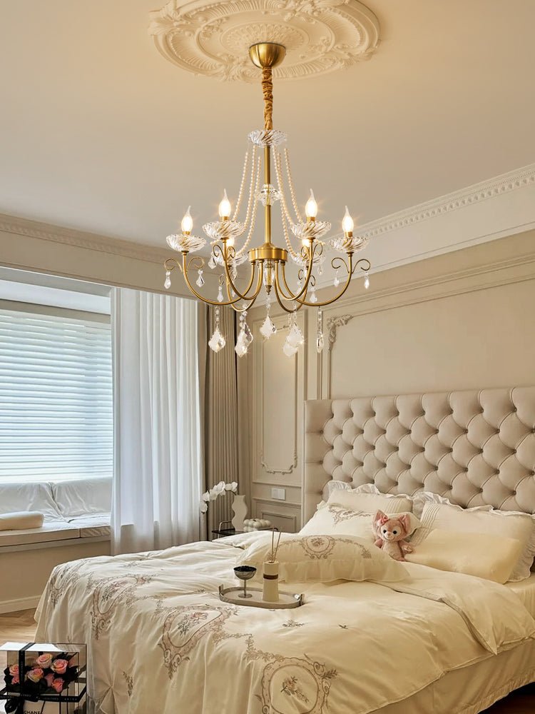 Imperial Pearl Crystal Chandelier