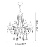 Imperial Pearl Crystal Chandelier