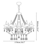 Imperial Pearl Crystal Chandelier