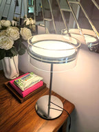 Impex Florina Chrome Table Lamp