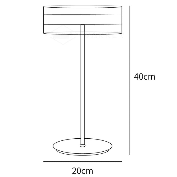 Impex Florina Chrome Table Lamp