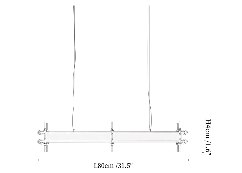 Industrial Axis Linear Pendant Lamp