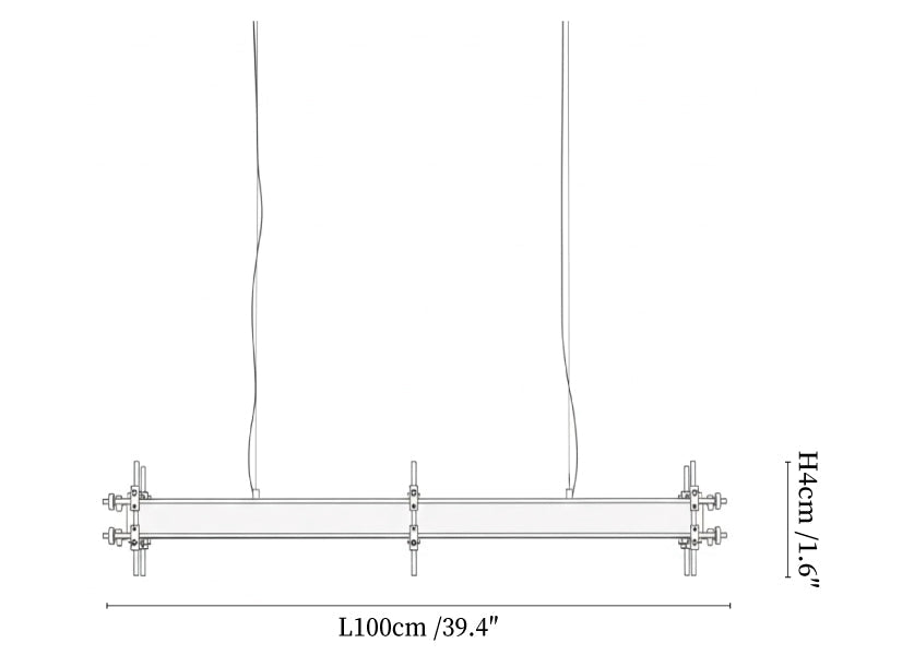 Industrial Axis Linear Pendant Lamp