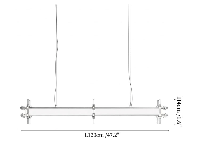 Industrial Axis Linear Pendant Lamp
