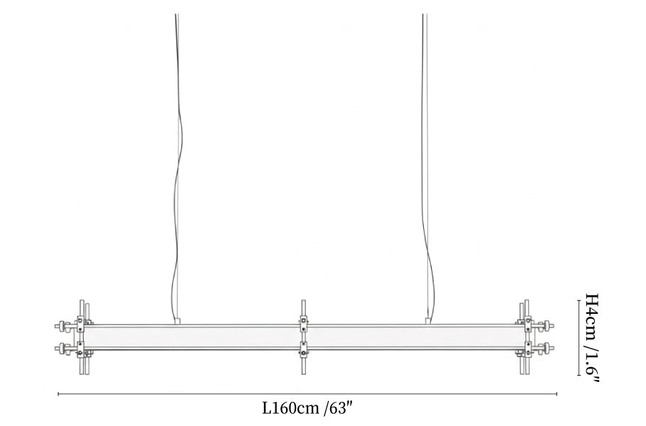 Industrial Axis Linear Pendant Lamp