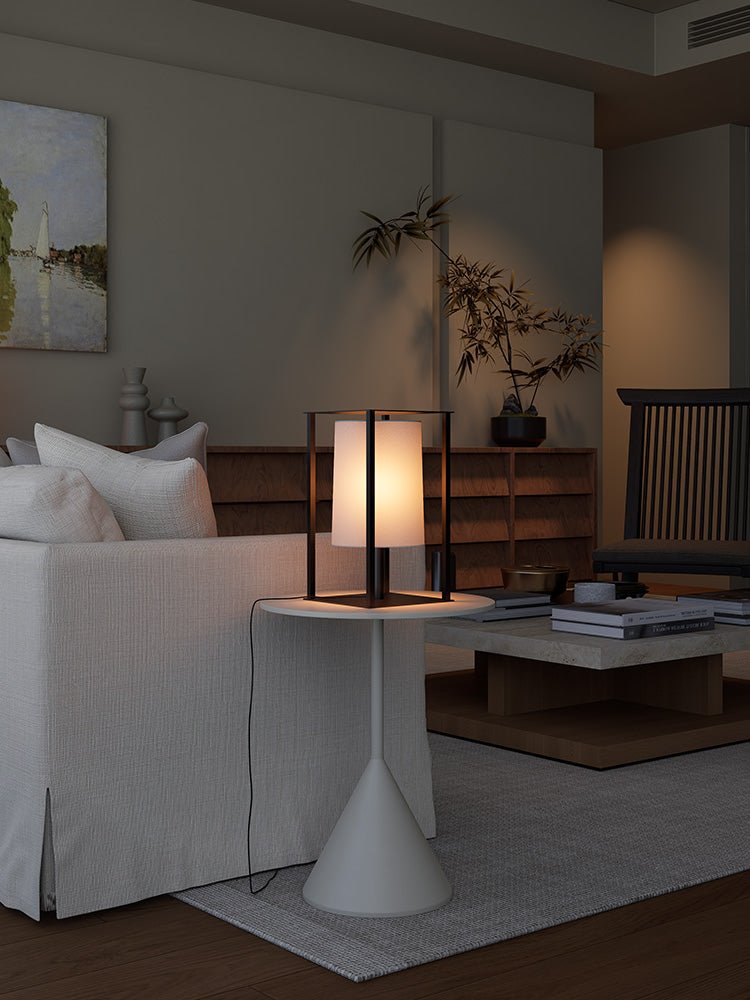 Industrial Cage Frame Table Lamp
