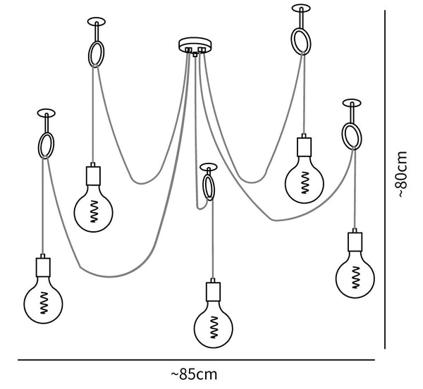 Industrial Spider Chandelier