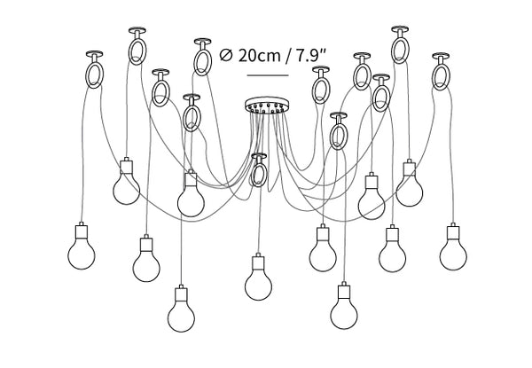 Industrial Spider Chandelier