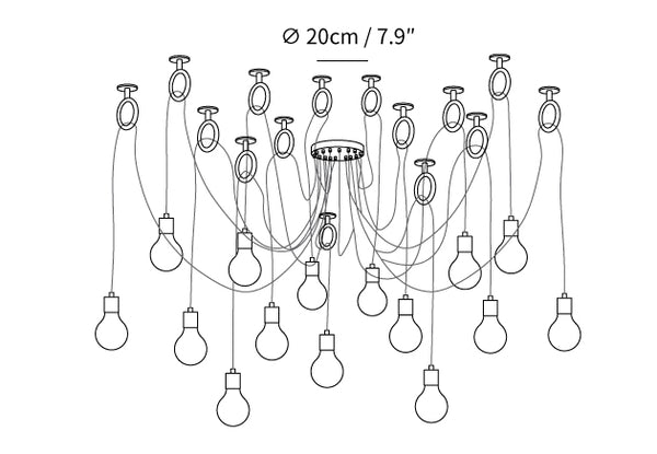 Industrial Spider Chandelier