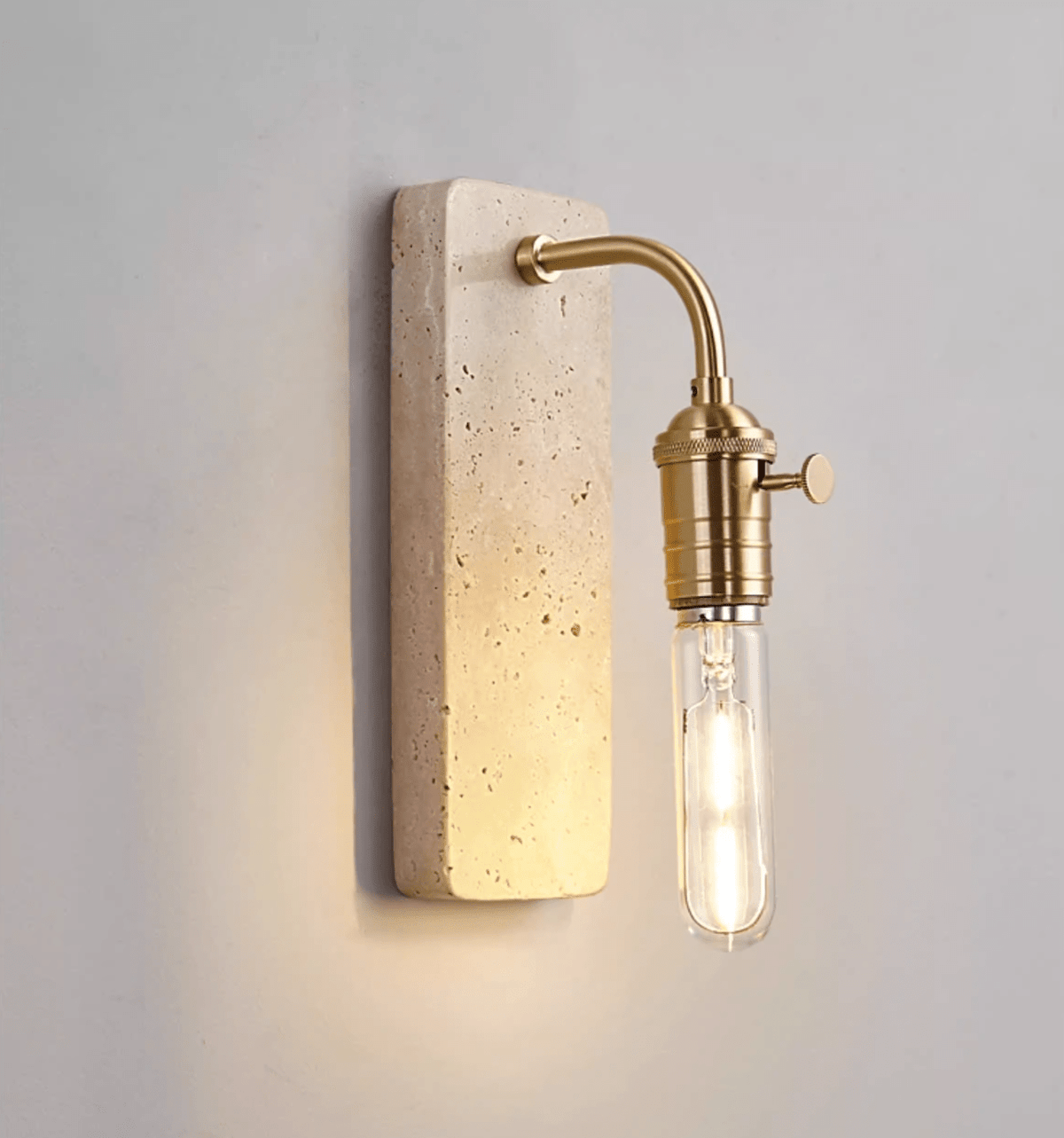 Industrial Stone Sconce