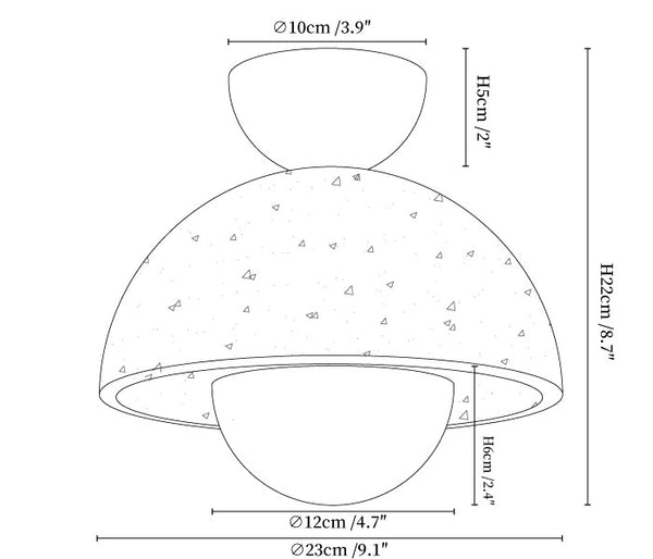 Inverted Ceiling Lamp