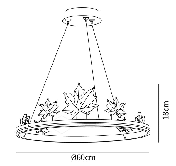 Ion Leaf Chandelier