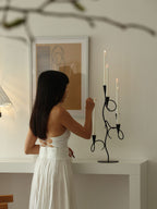 Iron Vine Multi - Arm Candle Holder