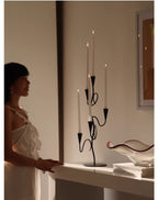 Iron Vine Multi - Arm Candle Holder