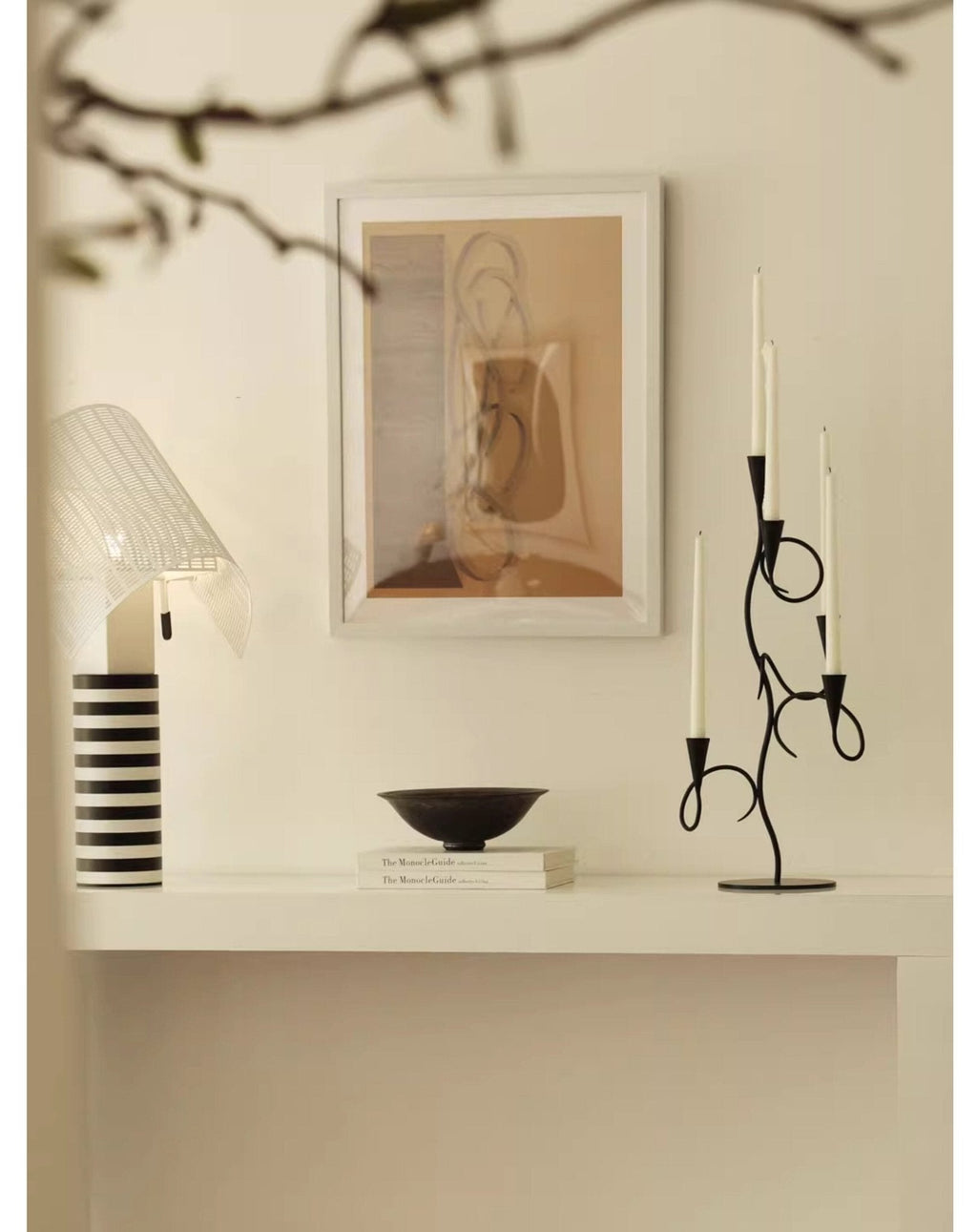 Iron Vine Multi - Arm Candle Holder