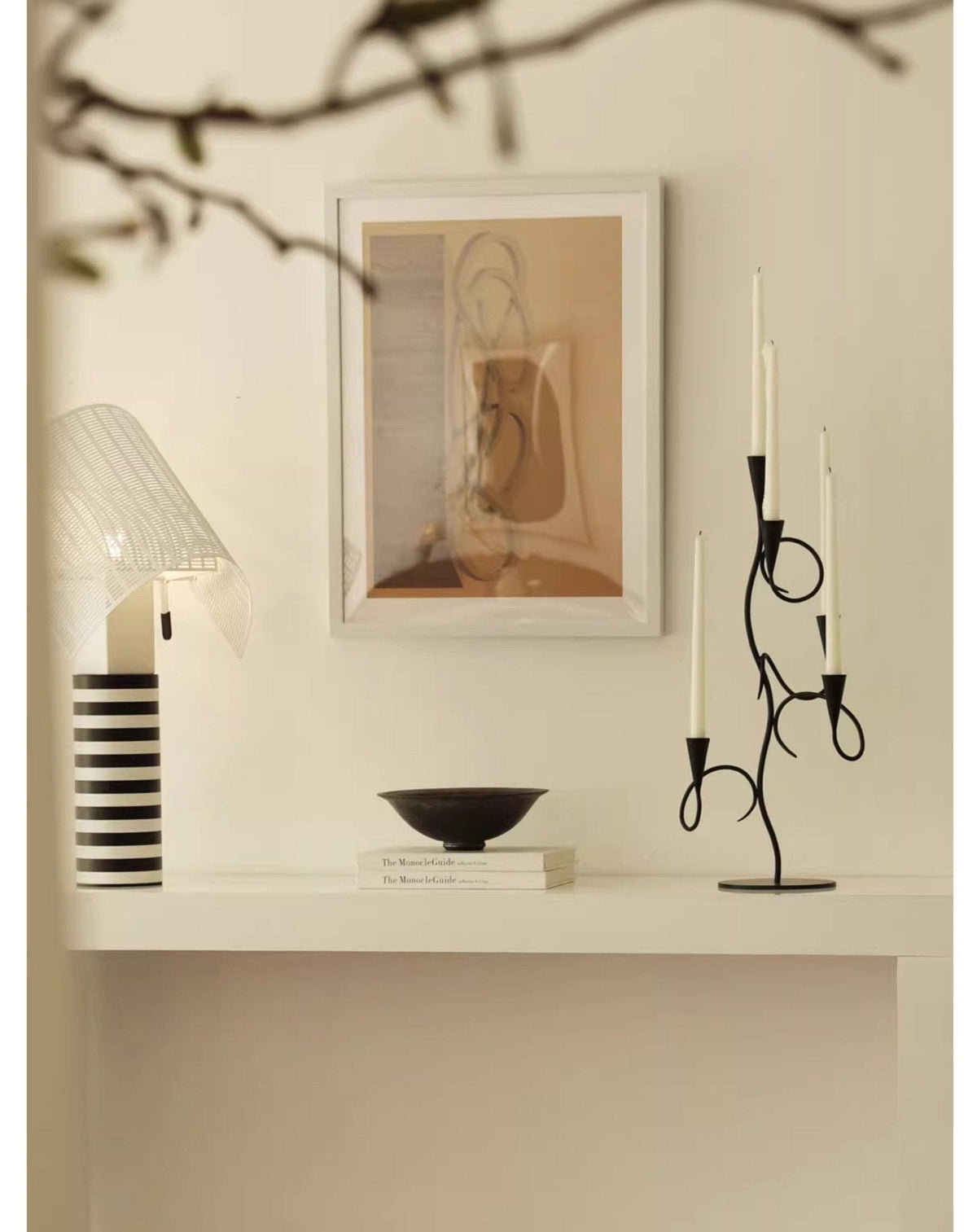 Iron Vine Multi - Arm Candle Holder