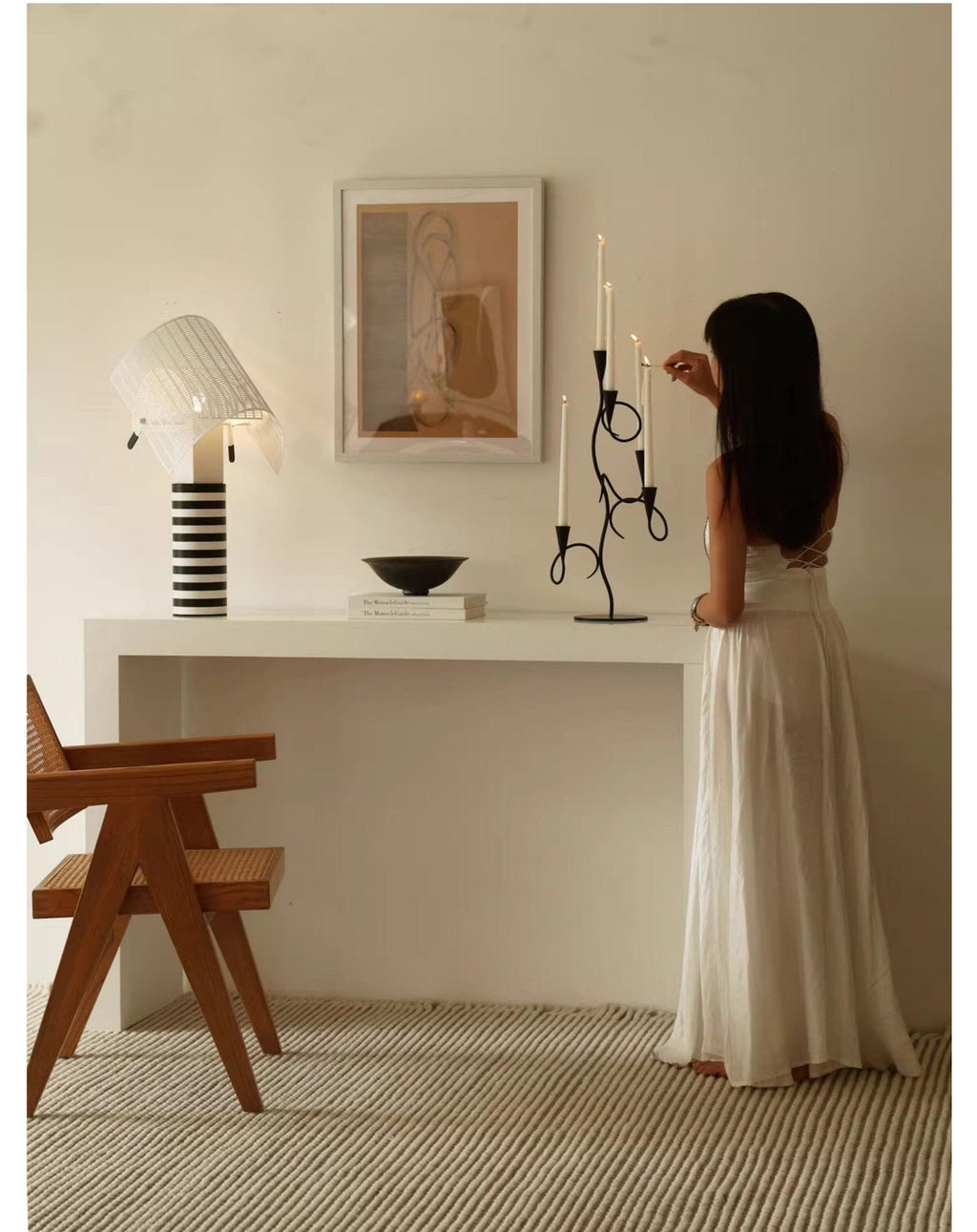 Iron Vine Multi - Arm Candle Holder