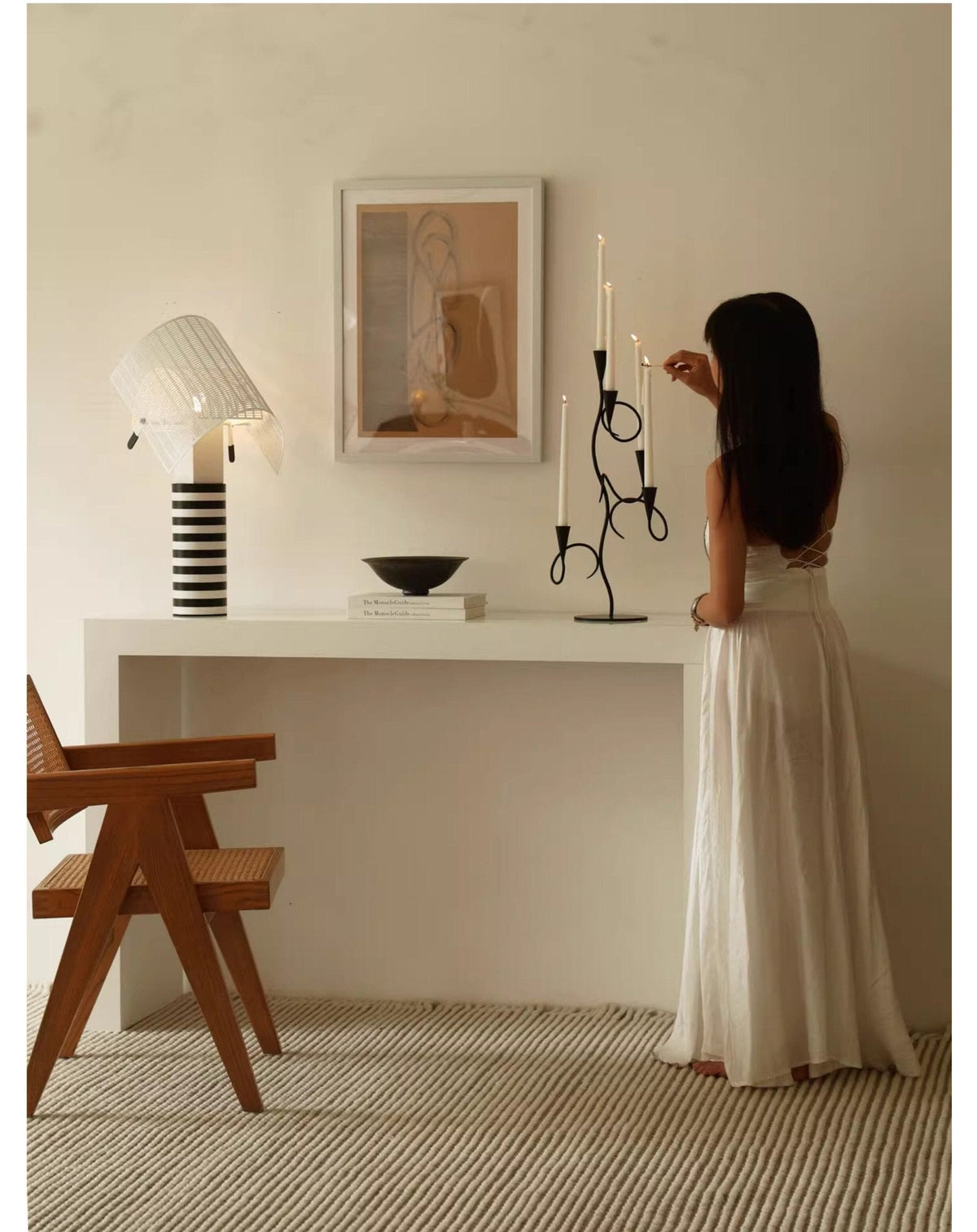 Iron Vine Multi - Arm Candle Holder