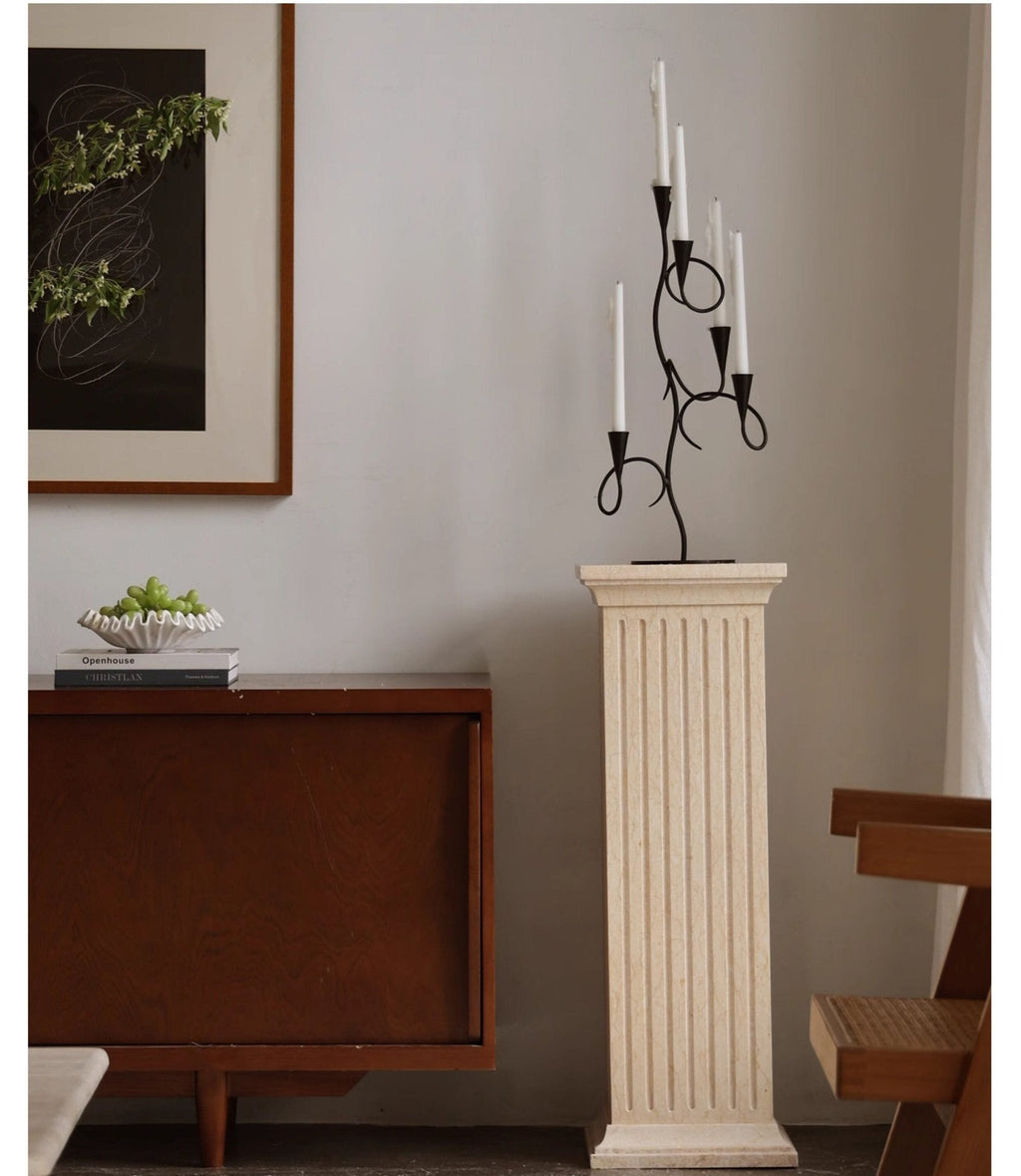Iron Vine Multi - Arm Candle Holder