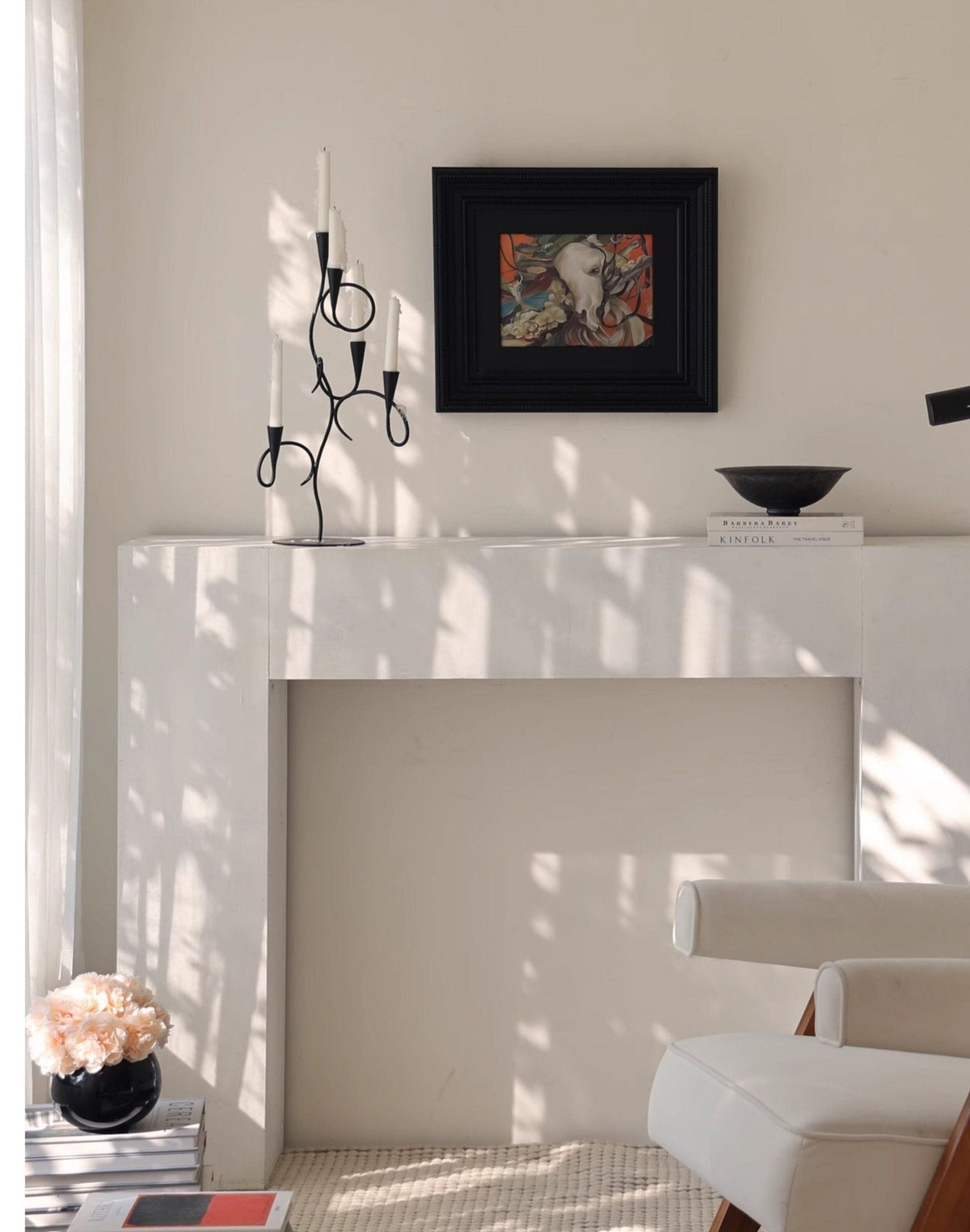 Iron Vine Multi - Arm Candle Holder