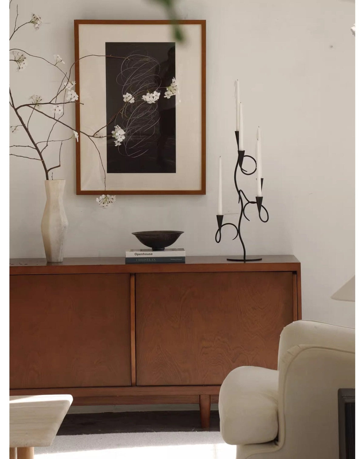Iron Vine Multi - Arm Candle Holder
